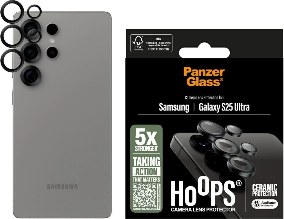 Mbrojtës lente PanzerGlass Hoops për Samsung Galaxy S25 Ultra