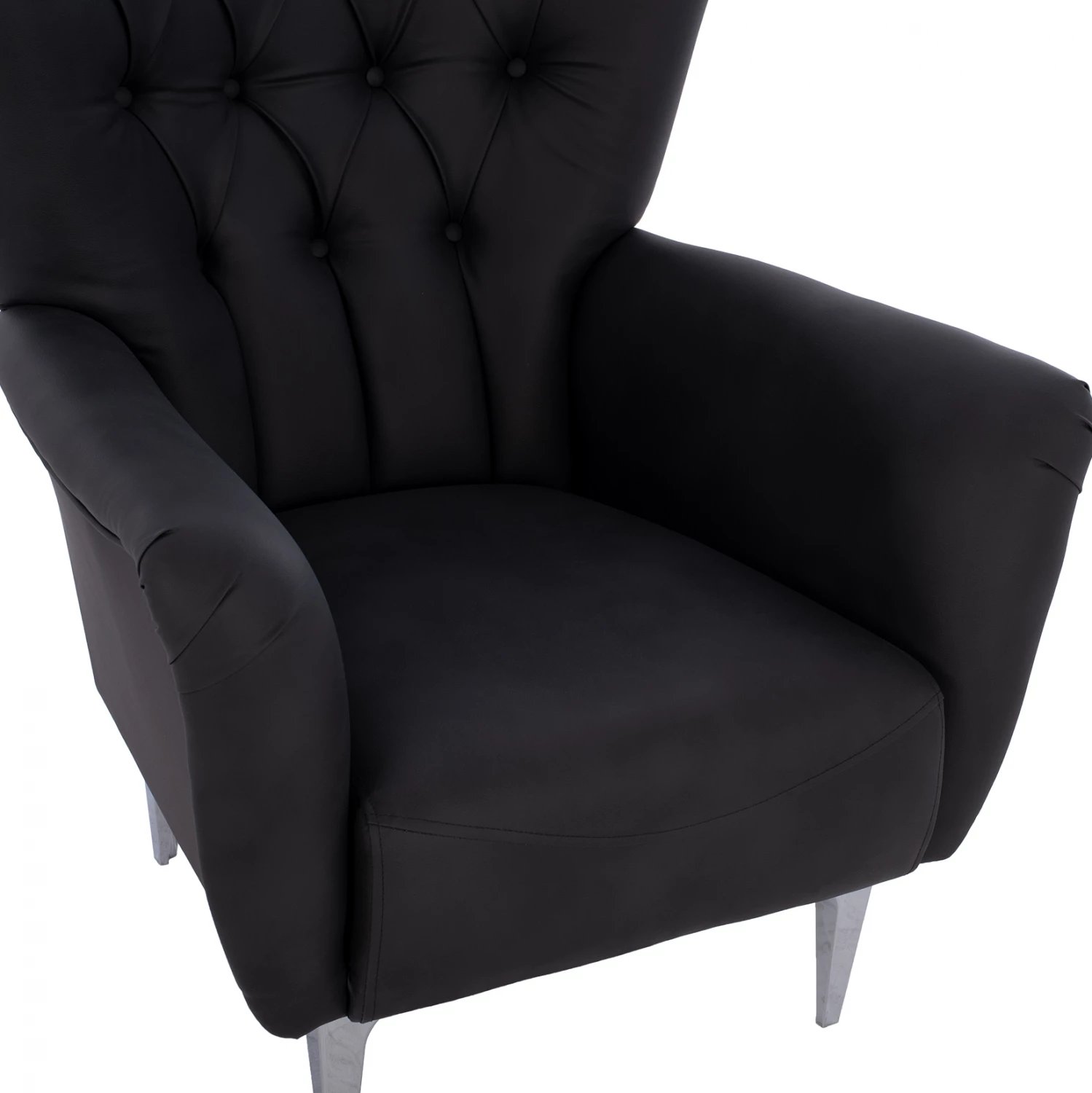 Bergere FH9217.01, ngjyrë zezë, stil Chesterfield, 87x88x100