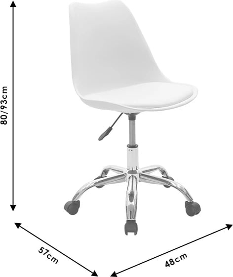 Karrige zyre Gaston II PP-PU ngjyrë zezë