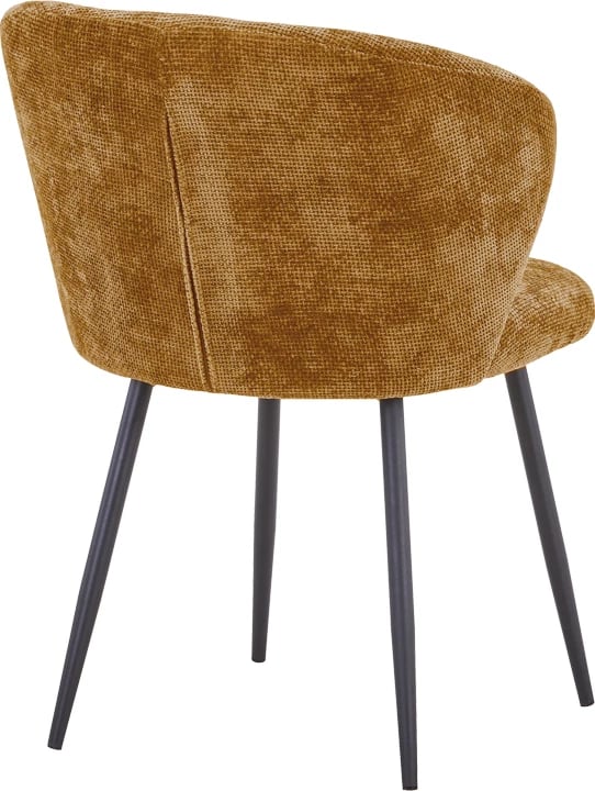 Karrige Karg, set prej 2 copë, stof deveje, këmbë metalike të zeza, 57x62x80cm