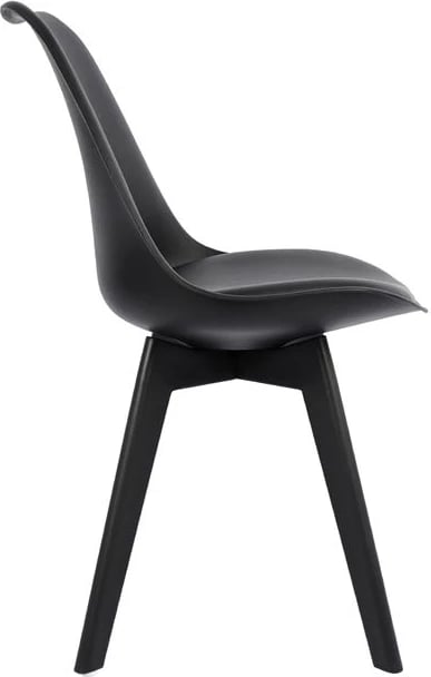 Karrige Vegas FH0033.32 polipropilenë-PU-e zezë 47,5x55x82 cm, set prej 4 copë