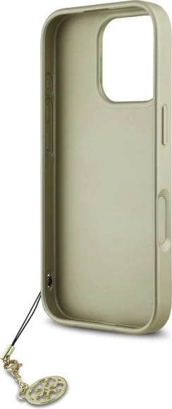 Mbështjellës Guess 4G Charms Collection për iPhone 16 Pro, i zi