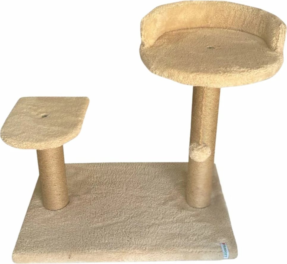 Dërrasë gërvishtëse për mace, Paws & Whiskers, Tiana, bezhë