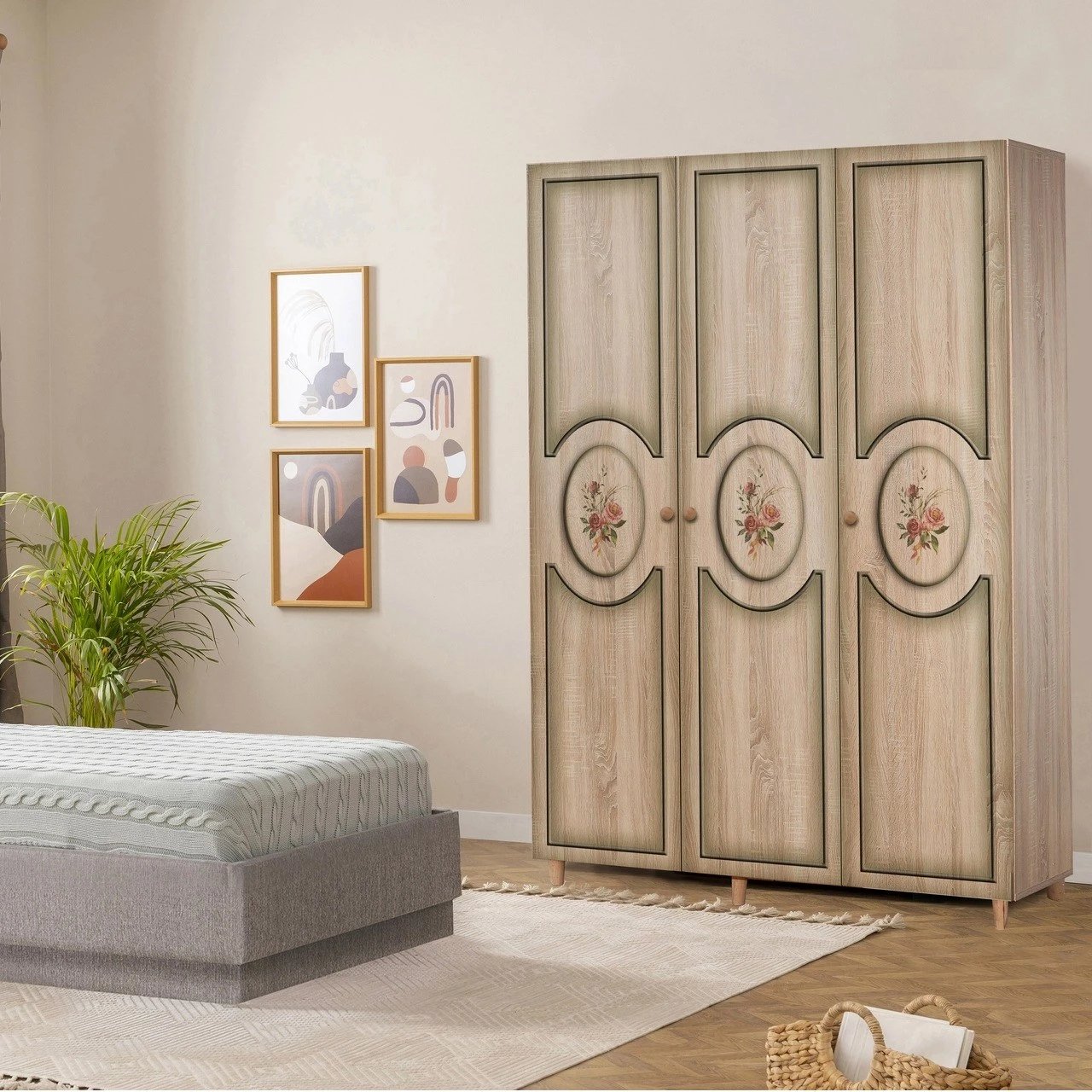 Dollap Hanah Home, Mode-421, ngjyrë sonoma oak