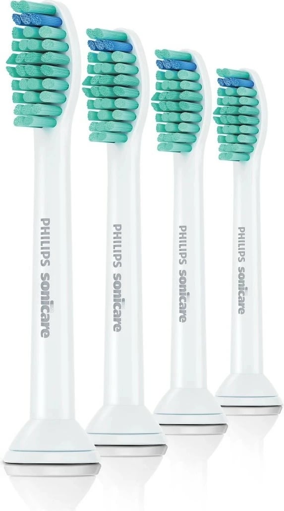 Set 4 koka zëvendësuese për furçë dhëmbësh Philips ProResult HX6014/87, Bardhë