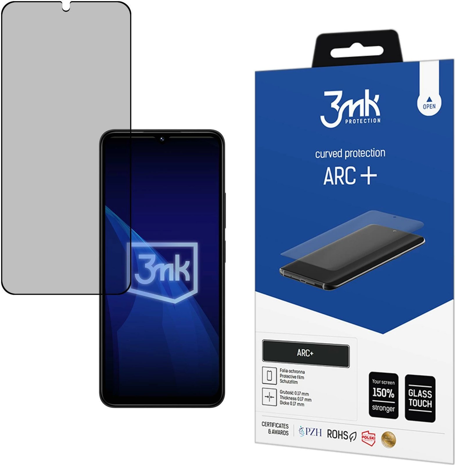 Folje mbrojtëse për ekran 3mk Protection ARC+ për Xiaomi Redmi 14C
