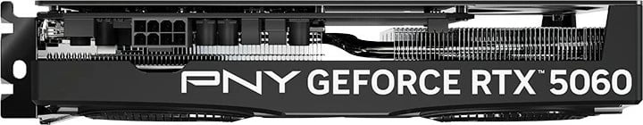 Kartelë grafike PNY GeForce RTX 5060, 8GB GDDR7, 2 ventilatorë, e zezë