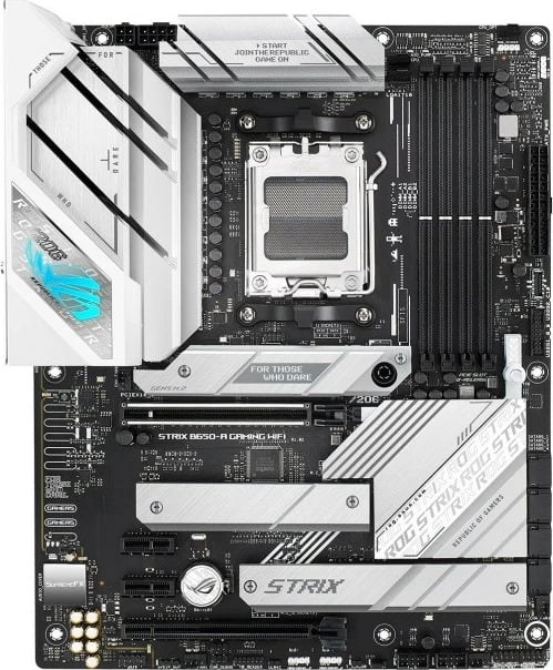 Pllakë amë Asus ROG STRIX B650-A Gaming WiFi, ATX, Socket AM5, DDR5, Wi-Fi 6E, e argjendtë