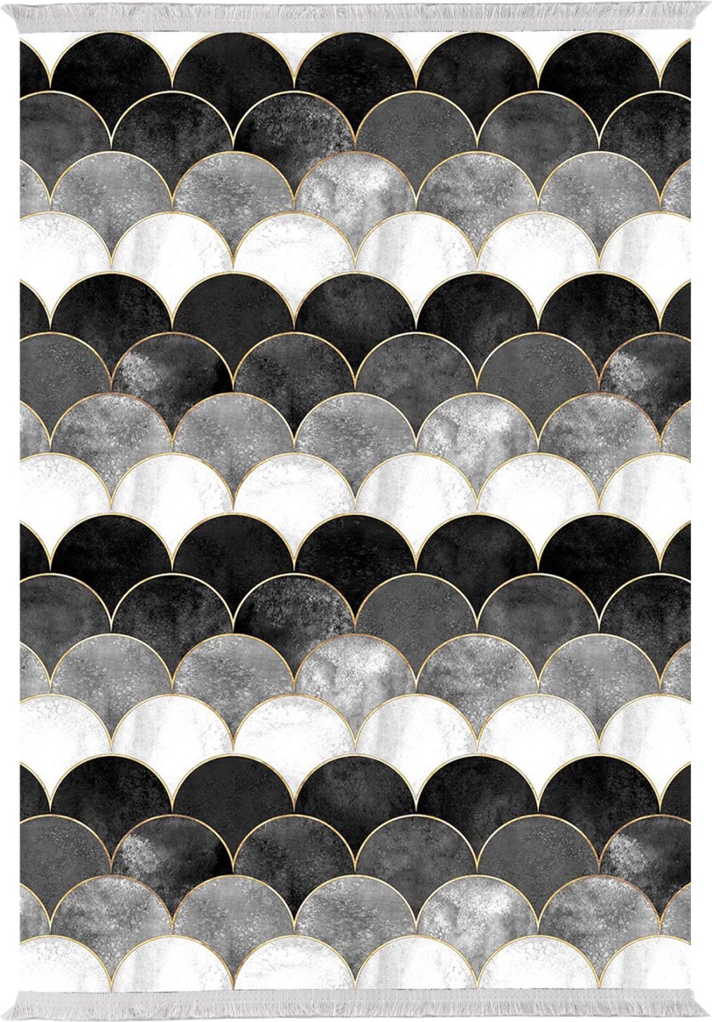 Tepih për dhomë ndeje me franja, Josiane FH7675.33, shumëngjyrësh, 160x230 cm