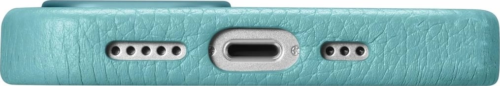 Mbështjellës iCarer Litchi Premium për iPhone 14, lëkurë natyrale, MagSafe, Jeshil