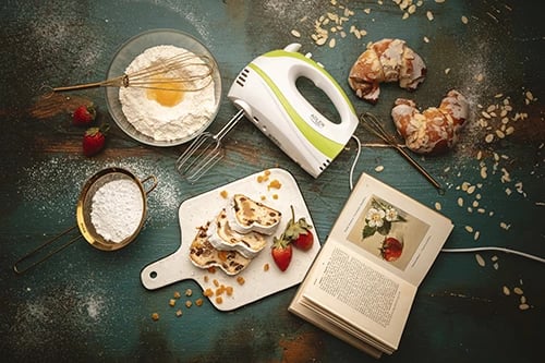 Mikser dore, Adler AD 4205, 300W (max 550W), 5 shpejtësi, Turbo, bardhë/jeshile