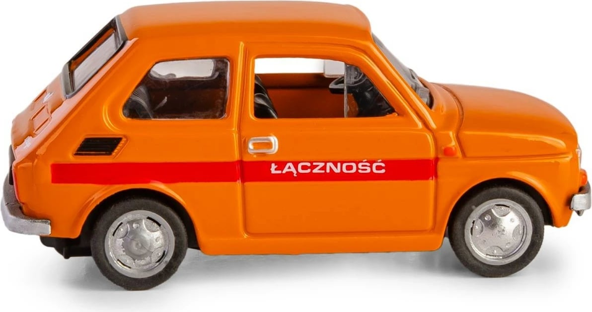 Makine lodër Daffi Fiat 126p K-599, metal, portokalli, 1:43
