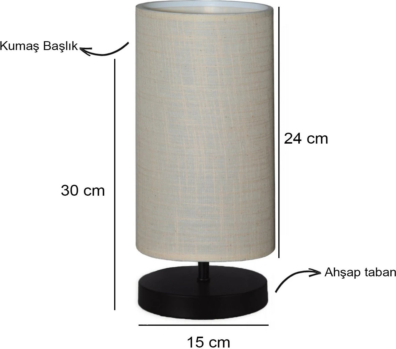 Llambë tavoline Opviq, AYD-2900, ngjyrë krem