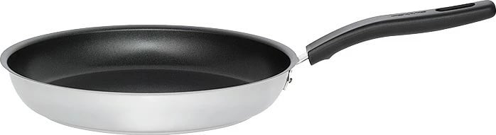 Tigan tradicional Fiskars për fërgim 24cm, zezë/argjendtë