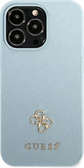 Mbështjellës Guess Saffiano 4G Small Metal Logo për iPhone 13 Pro / 13, Blu Mbështjellës Guess Saffiano 4G Small Metal Logo për iPhone 13 Pro / 13, Blu