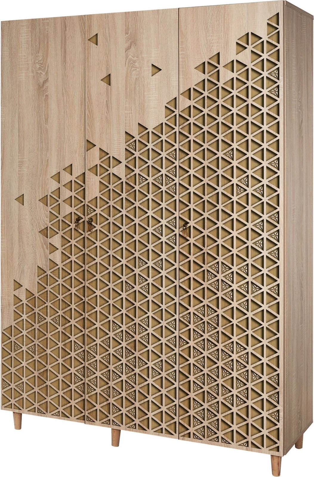 Dollap Hanah Home, Mode-120, ngjyrë lisi Sonoma