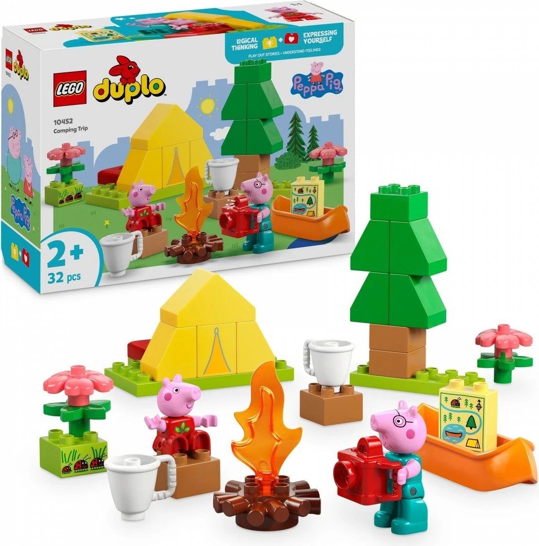Set ndërtimi LEGO DUPLO Peppa Pig 10452, 32 pjesë, plastikë, për fëmijë të vegjël Set ndërtimi LEGO DUPLO Peppa Pig 10452, 32 pjesë, plastikë, për fëmijë të vegjël