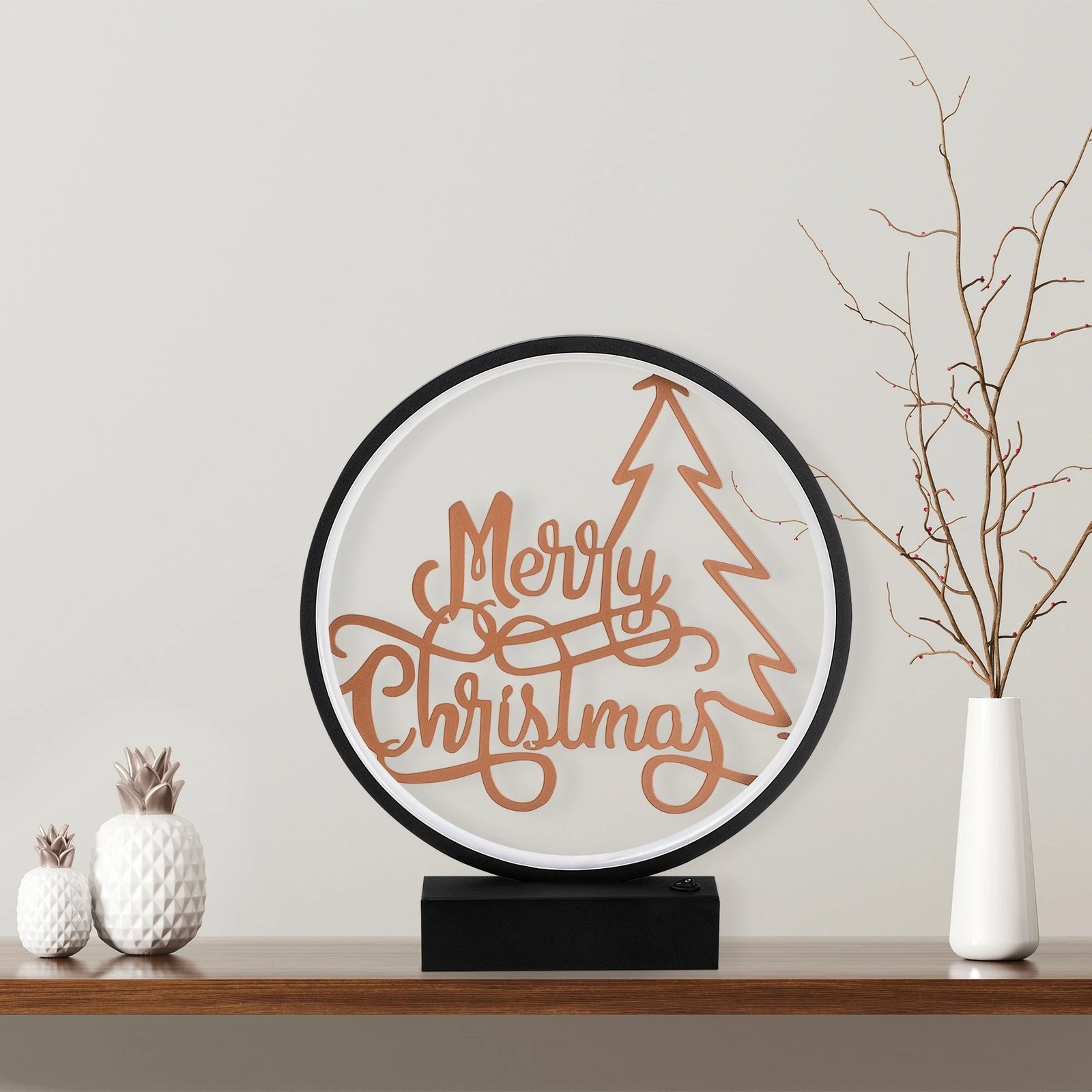 Llambë tavoline Opviq, XMAS2, e zezë dhe bakri