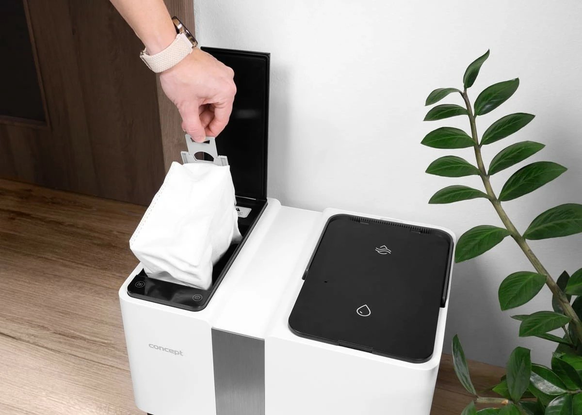 Robot fshesë-mop 2-në-1 Concept VR4050, 5000 Pa, bateri 270 min, rezervuar 300 ml, laser 3D, i bardhë