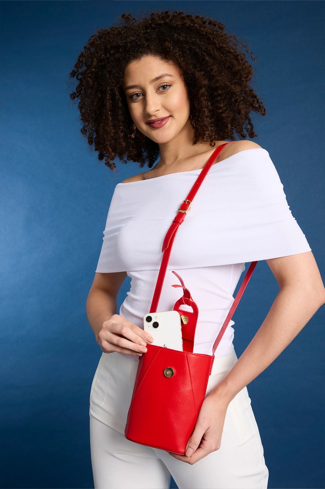 Çantë shpatullë Zoozie Bags, Baku, e kuqe