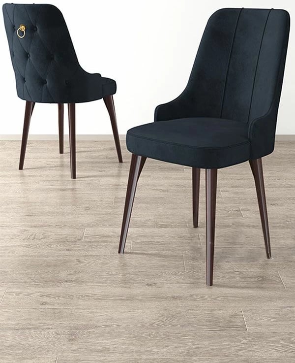Set karrigesh (2 copë) Hanah Home Newa, antracit, kafe