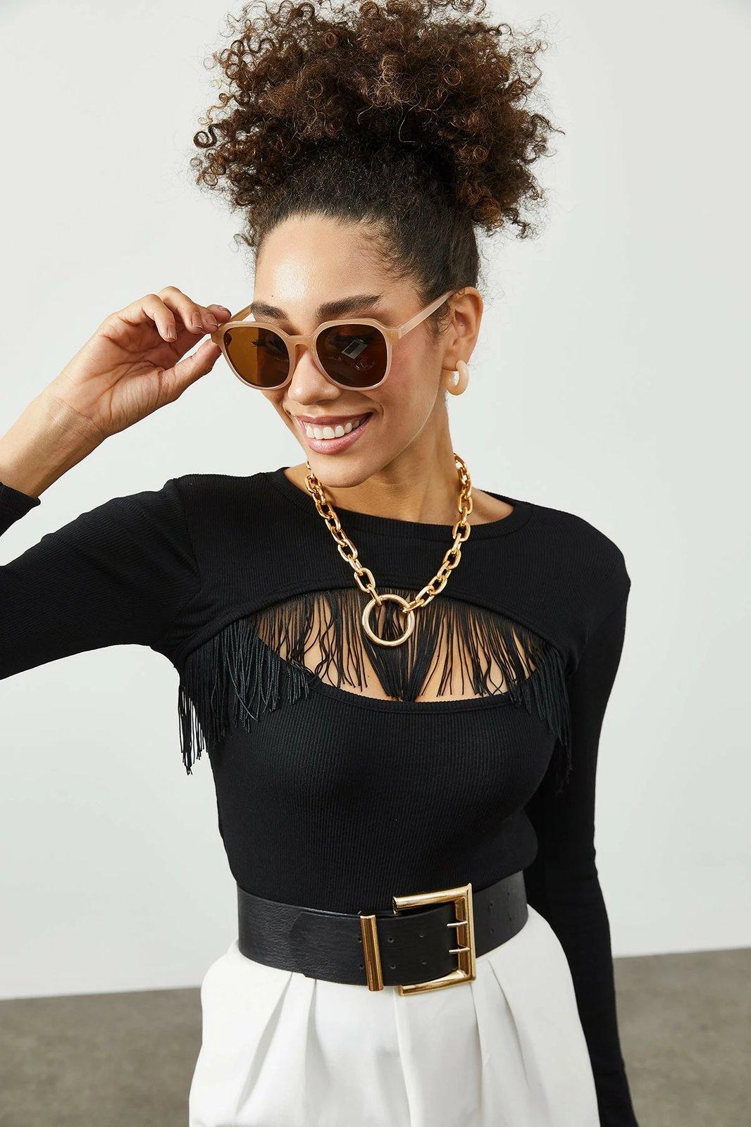 Bluzë për gra Jumeon, X2349, e zezë