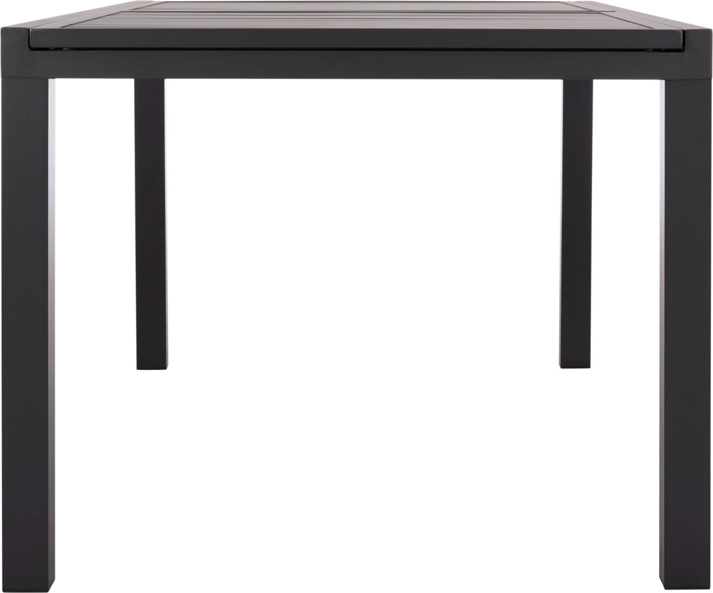 Tavolinë ngrënieje e zgjatshme KRUM, alumin, ngjyrë gri e errët, FH6277.03, 160-240x90x73cm