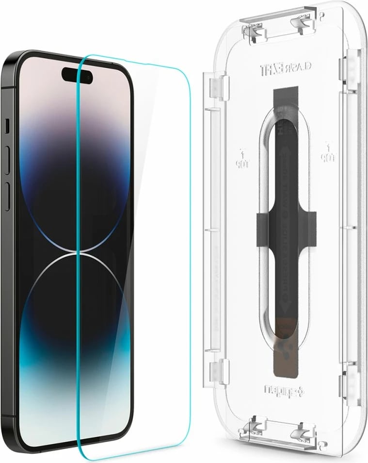 Xham i temperuar Spigen Glas.tR EZ Fit për iPhone 14 Pro, 2 copë