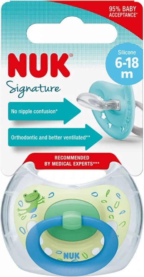 Cicë qetësuese, NUK, Signature, 6–18 muaj, blu