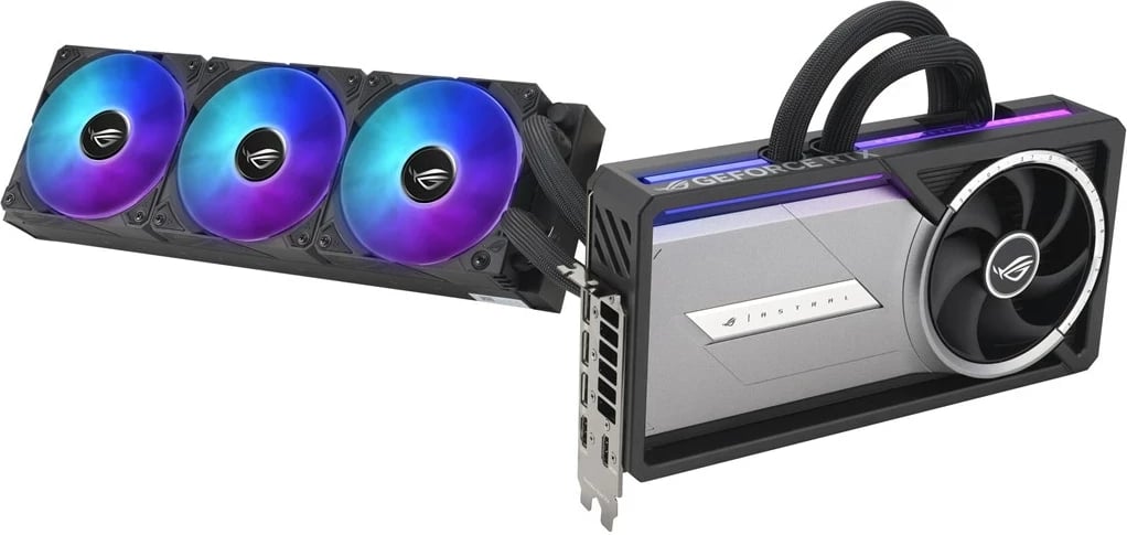Kartelë grafike ASUS ROG Astral LC-RTX5090-O32G-GAMING, 32 GB GDDR7, Gri