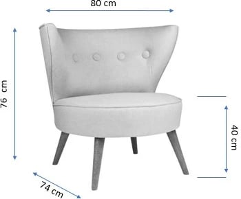 Karrige krahu Atelier del Sofa, Riverhead, krem