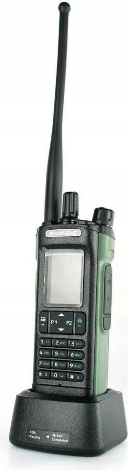 Radio portative BAOFENG DM-32E HTQ, DMR, bandë aviacioni, 2200 mAh, E zezë