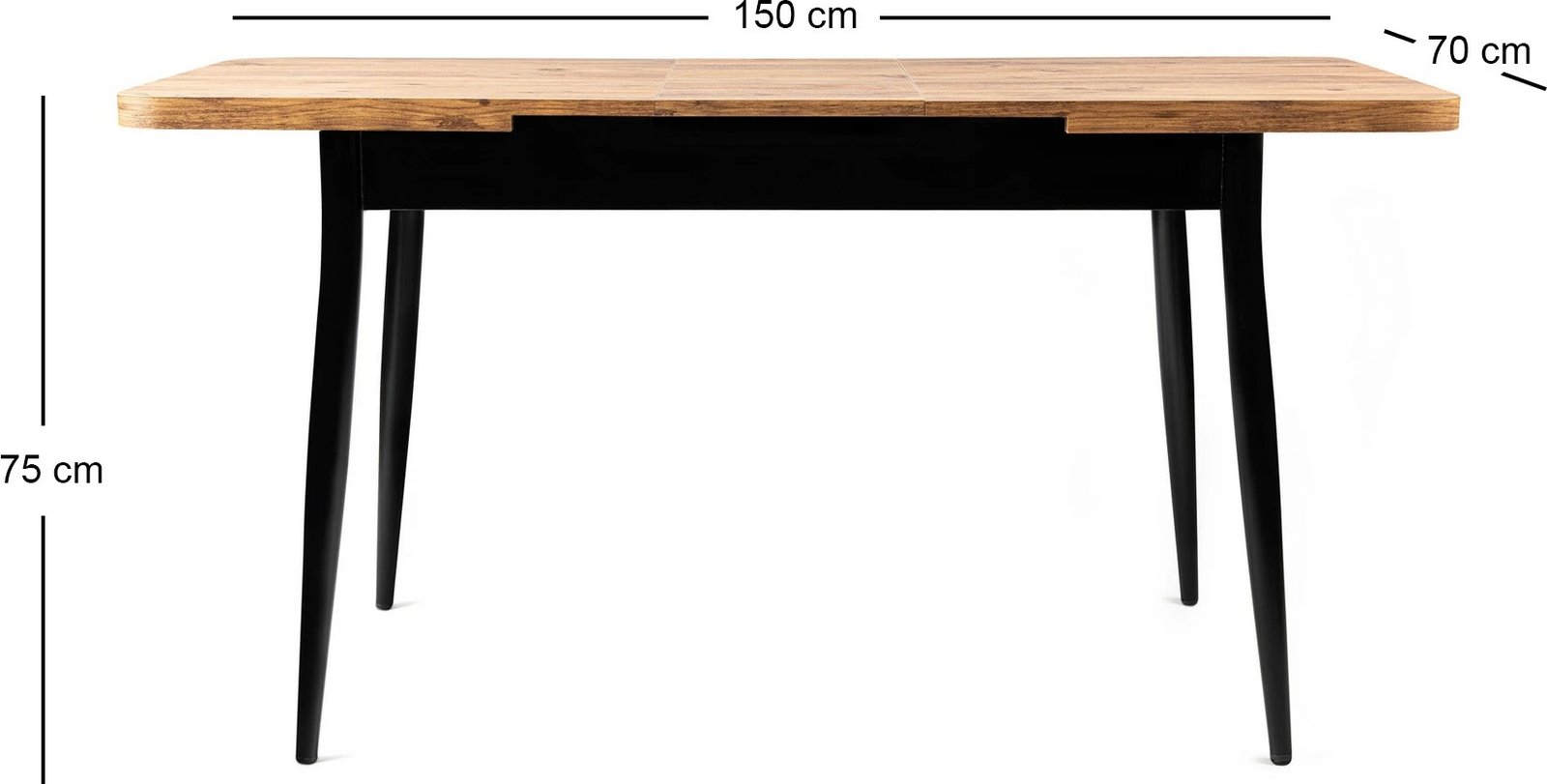 Tavolinë ngrënieje e zgjatshme, ngjyrë Atlantic Pine, Hanah Home, Ay - 1184