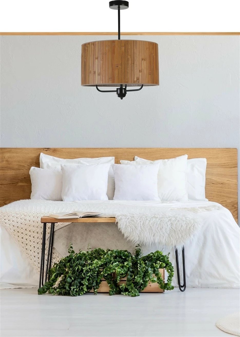 Llambë tavani Opviq, ngjyrë arre dhe e zezë, 8849-2