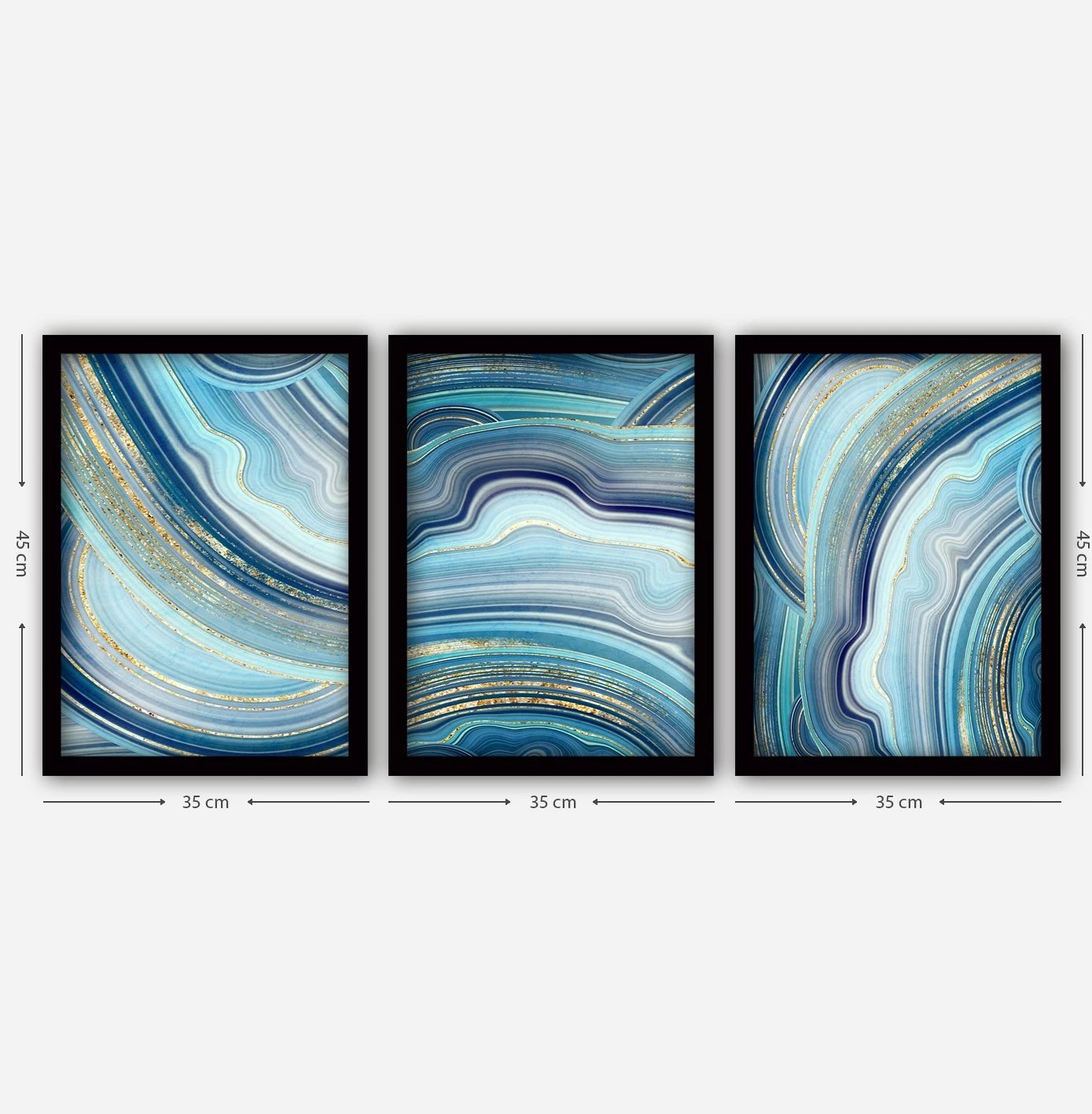 Pikturë dekorative me kornizë (3 pjesë), Wallity, 3SC39