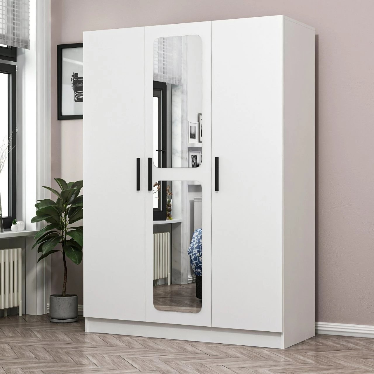 Dollap Skye Decor, i bardhë, Kale - 2252