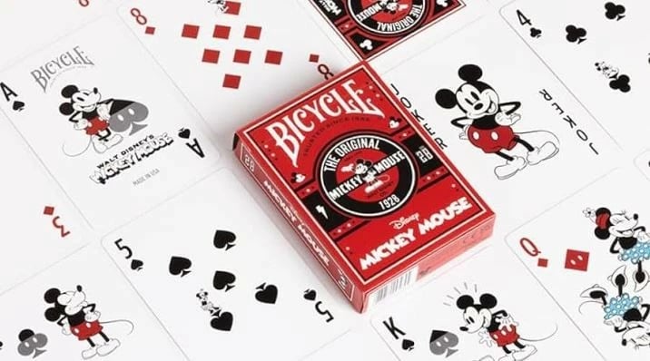 Letra loje Bicycle Classic Mickey Mouse, karton, set