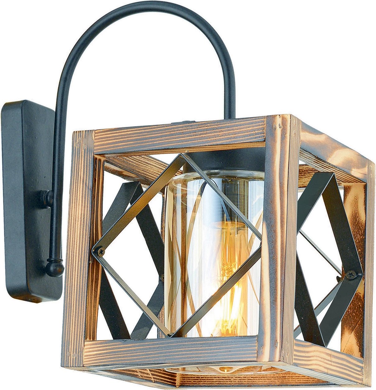 Aplik muri Opviq, xham zikzak, dru bredhi, ngjyrë arre dhe e zezë