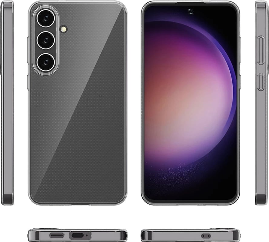 Mbështjellës, Hurtel, Ultra Clear për Samsung Galaxy A57, TPU ultra i hollë me skaje të ngritura, transparent