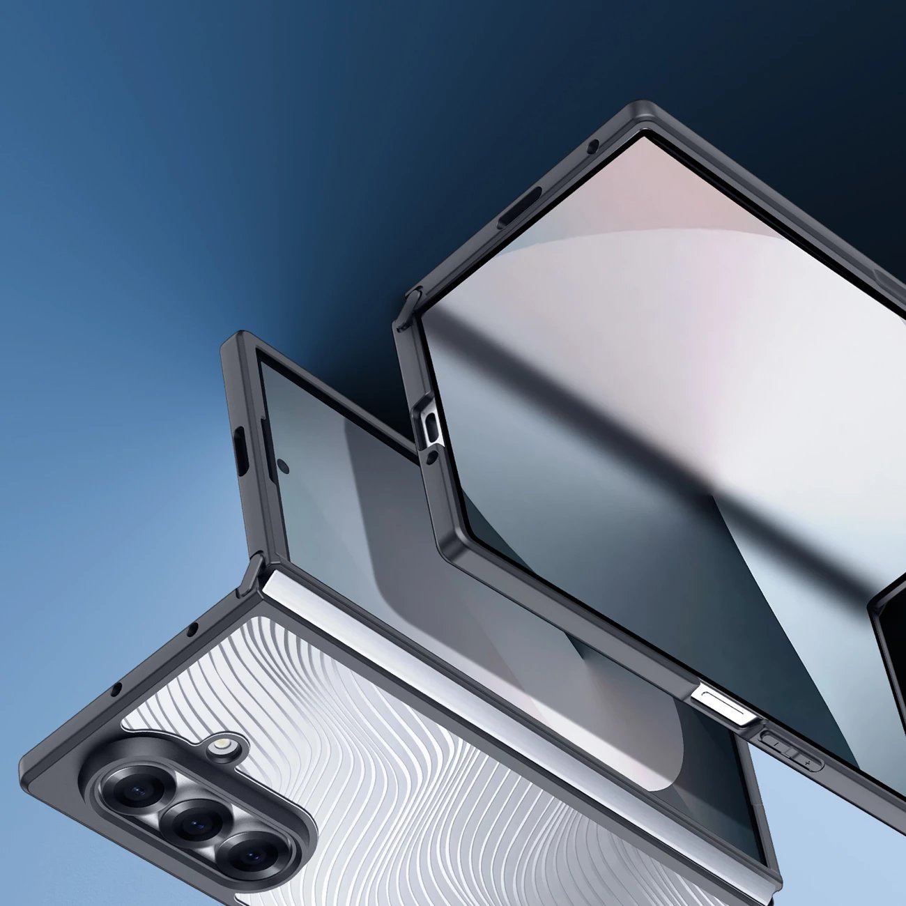 Mbështjellës Dux Ducis Aimo për Samsung Galaxy Z Fold7, TPU/PC, mbrojtje rënie, shtresë hidrofobike, i zi