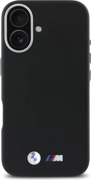 Mbështjellës BMW M Smooth Full Wrapped Metal MagSafe për iPhone 16, Zi