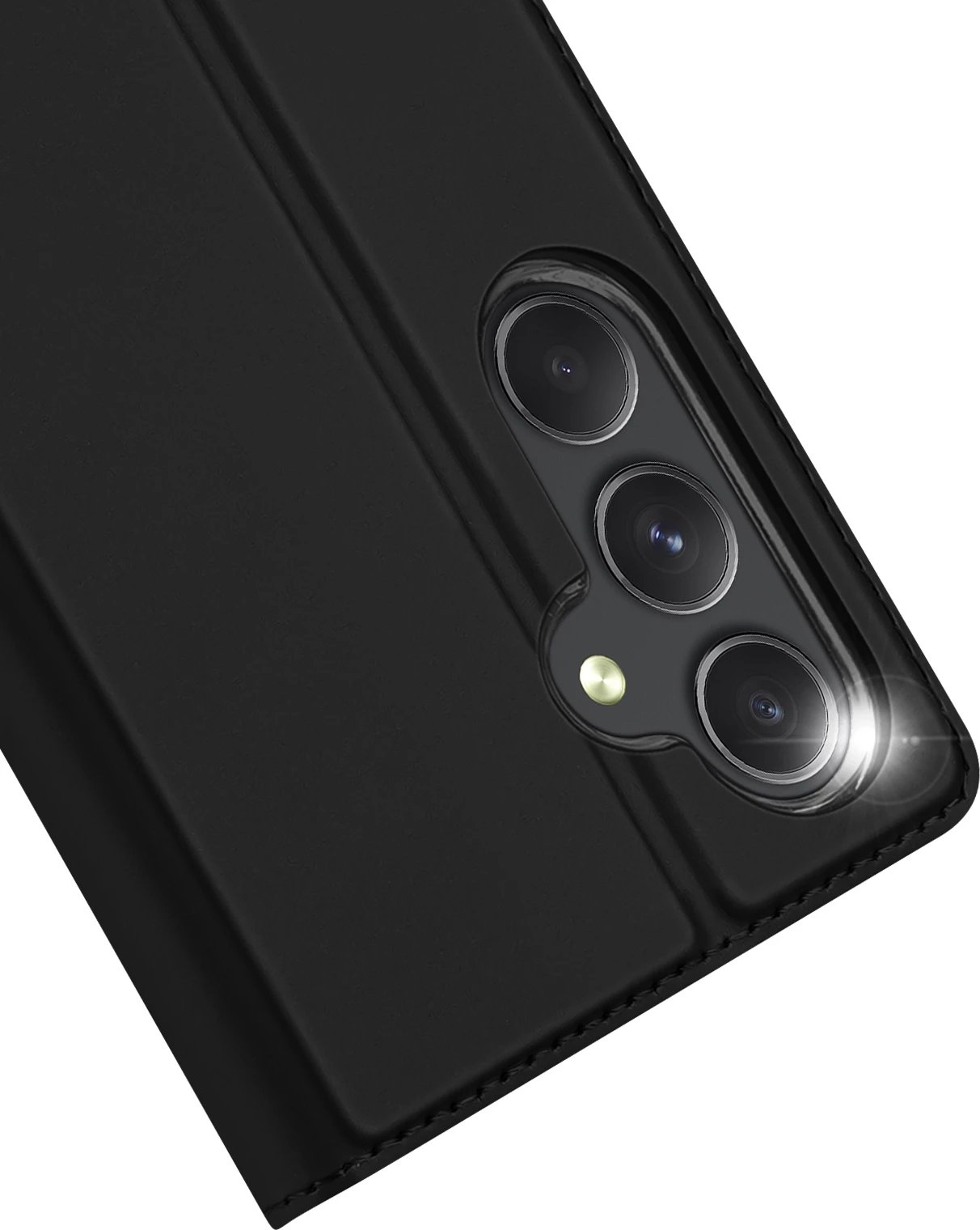 Mbështjellës Dux Ducis Skin Pro për Samsung Galaxy S24+, i zi, me kapak