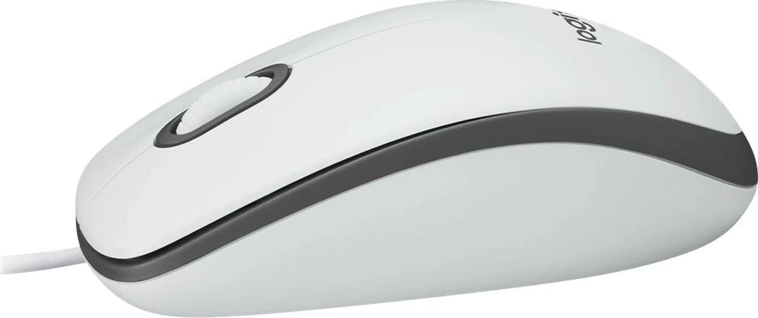 Maus Logitech M100 - USB, i bardhë