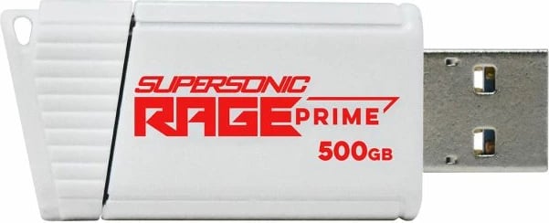 USB flash drive PATRIOT Supersonic Rage Prime 500GB USB 3.2 Gen 2 deri 600MB/s e bardhë