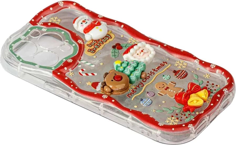 Fotroll për telefon TECH TIME Christmas Edition Red (IP12PRO)