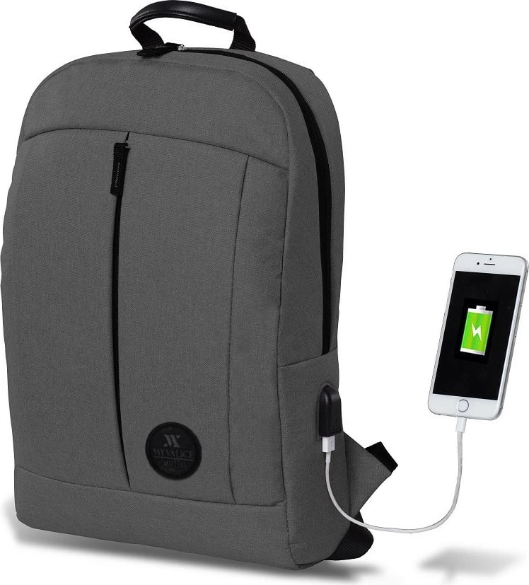 Çantë laptopi Zoozie Bags, ngjyrë gri, 2822