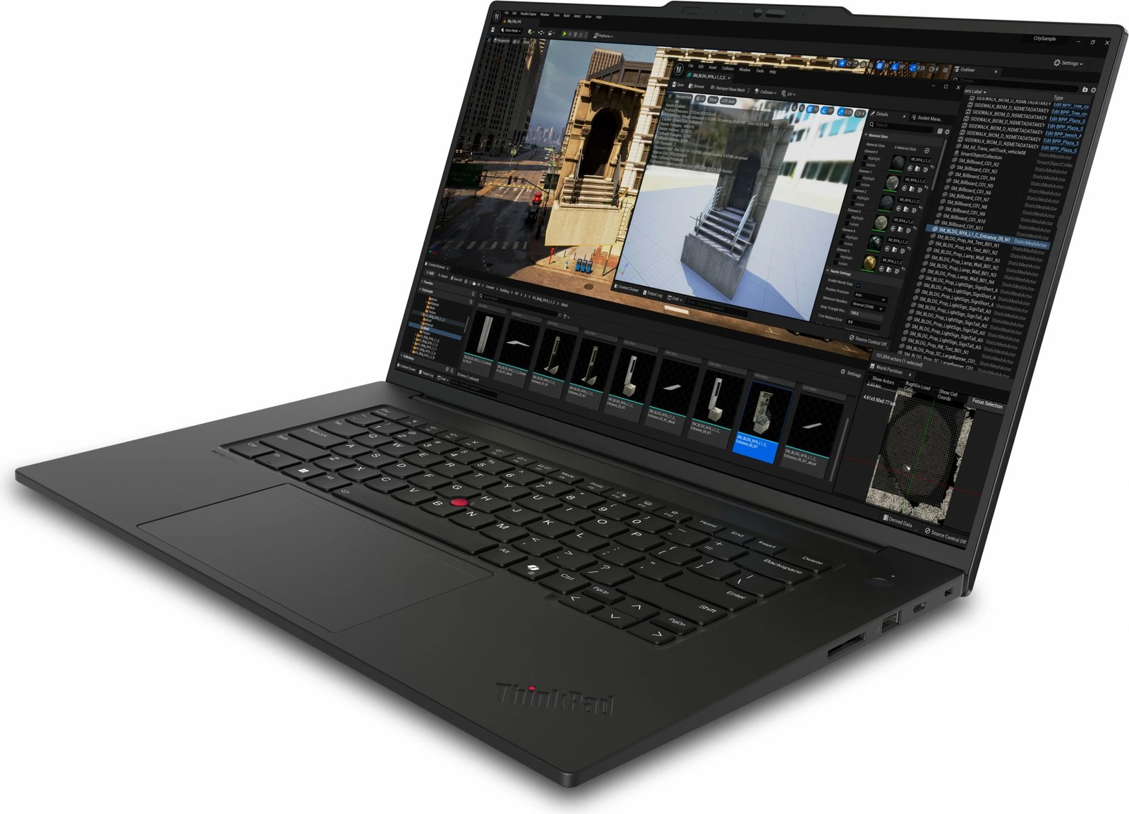 Laptop Lenovo ThinkPad P1 Gen 7, Intel Core Ultra 9, 64 GB RAM, 2 TB, 16" Ekran, Ngjyrë e zezë
