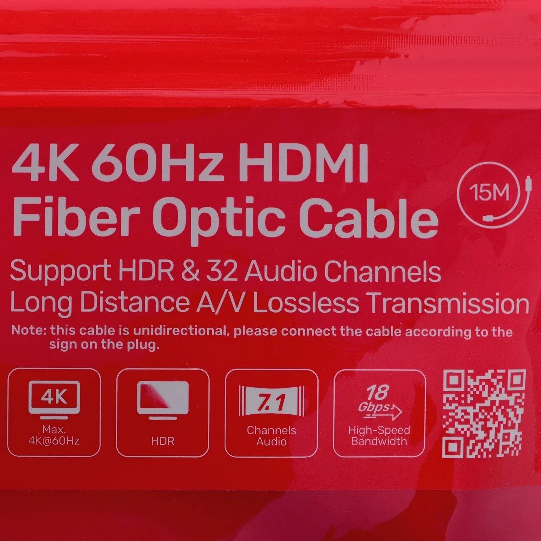 Kabllo HDMI UNITEK 2.0 4K 60HZ AOC 15M, e zezë