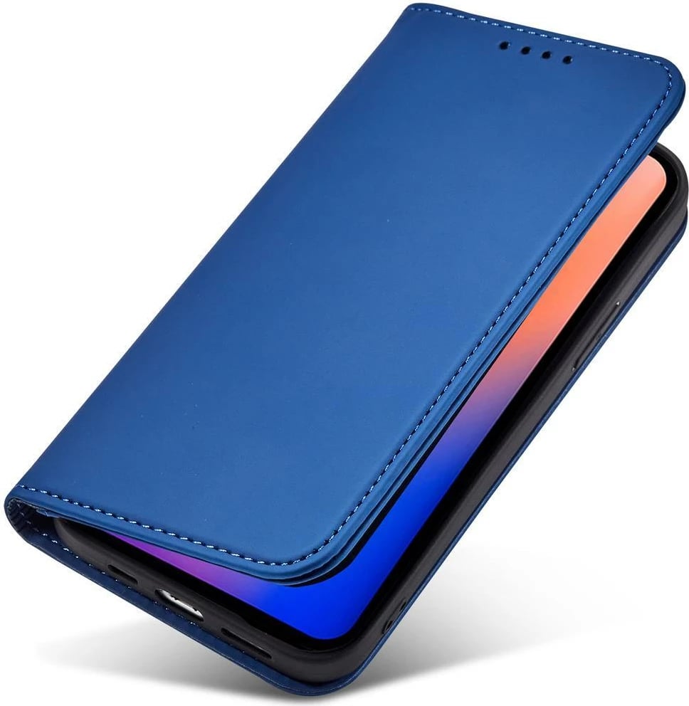 Mbështjellës Hurtel Magnet Card Case për iPhone 12 Pro, me kapak, portofol dhe qëndrim, kaltër