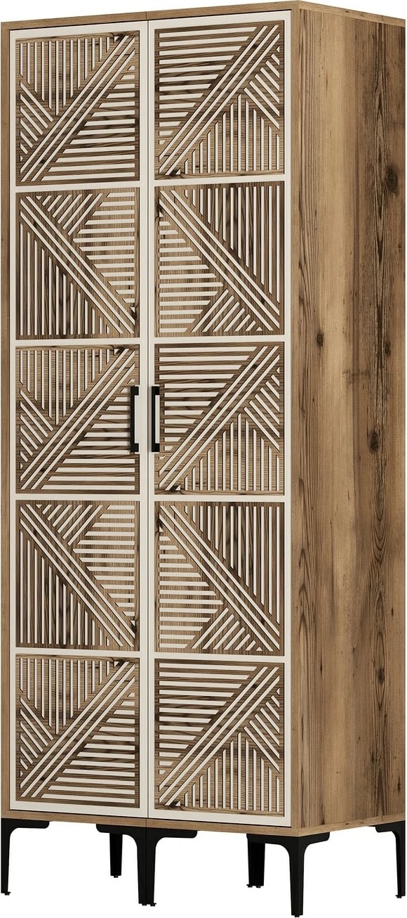 Dollap Hanah Home, Kumsal PP, ngjyrë arre dhe krem